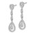 14k White Gold Teardrop Diamond Dangle Earrings - EM-A64863D4-2748