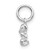 14k White Gold Teddy Bear Charm