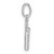 14k White Gold Twisted .05 Ct. Diamond Initial K Charm