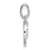 14k White Gold Twisted .07 ct. Diamond Initial O Charm