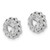 14k White Gold Twisted Edge Diamond Earring Jackets - EJ-876A5310-6780
