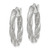 14K White Gold Twisted Textured Hoop Earrings - TH-3EEC3CCD-8240