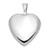 14k White Gold Two Interlocked Hearts 16mm Heart Locket