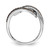 14k White Gold White Champagne Diamond Black Rhodium Ring