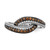 14k White Gold White Champagne Diamond Black Rhodium Ring