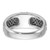 14k White Gold with Black Rhodium IBGoodman Men's 1/5 carat Diamond Complete Ring