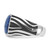 14k White Gold with Black Rhodium IBGoodman Men's Lapis Complete Ring