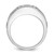 14k White Gold with Black Rhodium IBGoodman Men's Onyx and Diamond Complete Ring