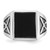 14k White Gold with Black Rhodium IBGoodman Men's Onyx Complete Ring - B8-AD729144-1267
