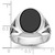 14k White Gold with Black Rhodium IBGoodman Men's Onyx Complete Ring - B8-FFC06FE1-8270