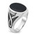 14k White Gold with Black Rhodium IBGoodman Men's Onyx Complete Ring - B8-FFC06FE1-8270