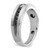 14k White Gold with Black Rhodium IBGoodman Men's Polished and Brushed Black and White Diamond Complete Ring