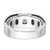 14k White Gold with Black Rhodium IBGoodman Men's Satin 1/3 carat Diamond Complete Ring