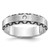14k White Gold with Black Rhodium IBGoodman Men's Satin Diamond Complete Ring