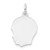 14k White Plain Medium.013 Depth Facing Left Engravable Boy Charm - XW-48B042C1-4800
