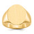 14k 14.0x18.0mm Open Back Mens Signet Ring