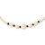 14k White Semi-Round Freshwater Cultured Pearl and Faceted 4.0GA Garnet Bead 18 inch Necklace