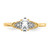 14k White Topaz and Diamond Ring - XB-1FCAE74B-4125