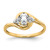 14k White Topaz and Diamond Ring - XB-CFDC9388-3052