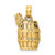 14K Wine Barrel With Grapes Charm