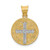 14k With Rhodium Circle St. Benedict Medal Pendant - K5-BCB0A840-1583