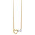 14K with White Rhodium Interlocked Heart with Infinity Symbol 17 inch Necklace