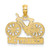 14k with White Rhodium OCEAN CITY, NJ Bicycle Charm