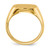 14k 15.0 x13.5mm Open Back Mens Signet Ring