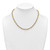 14k with White Rhodium Polished 4.2mm Fancy Rope Chain 18 inch Necklace