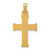14k with White Rhodium Polished and Textured INRI Crucifix Cross Pendant - XR-56863E8C-9392