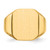 14k 15.0x17.0mm Open Back Mens Signet Ring
