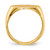 14k 15.0x9.0mm Open Back Signet Ring