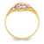 14K Yellow and Rose Gold W/Rhodium Double Dolphin Ring