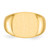 14k 15.5x14.0mm Closed Back Mens Signet Ring