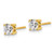 14k Yellow Gold 1 ctw Certified Lab Grown Diamond VS/SI+ G+ Round 4 Prong Heavy Wt. Stud Earrings