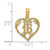 14K 16  Inside Heart Charm