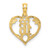 14K 16  Inside Heart Charm