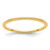14K Yellow Gold 1.2mm Beaded Stackable Band Size 10