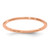 10K Rose Gold 1.2mm Half Round Satin Stackable Band Size 5