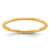 14K Yellow Gold 1.2mm Flat Polished Stackable Band Size 10
