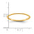 14K Yellow Gold 1.2mm Half Round Polished Stackable Band Size 5.5