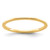 14K Yellow Gold 1.2mm Half Round Polished Stackable Band Size 7.5