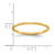14K Yellow Gold 1.2mm Half Round Satin Stackable Band Size 7.5