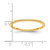 14K Yellow Gold 1.2mm Milgrain Stackable Band Size 4.5