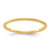 14K Yellow Gold 1.2mm Twisted Wire Pattern Stackable Band Size 5.5