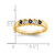 14k Yellow Gold 1/10 carat Diamond and Blue Sapphire Complete Band - RM-62D29652-5412