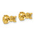 14k Yellow Gold 1/2 ctw Lab Grown Diamond VS+ F+ Round 4 Prong Heavy Wt. Screwback Stud Earrings - EM-A1B2B003-7656