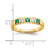 14k Yellow Gold 1/5 carat Diamond and Emerald Complete Band - RM-346BA409-1558