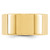14k Yellow Gold 10mm Lightweight Flat Wedding Band Size 7