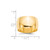 14k Yellow Gold 12mm Half Round Wedding Band Size 5
